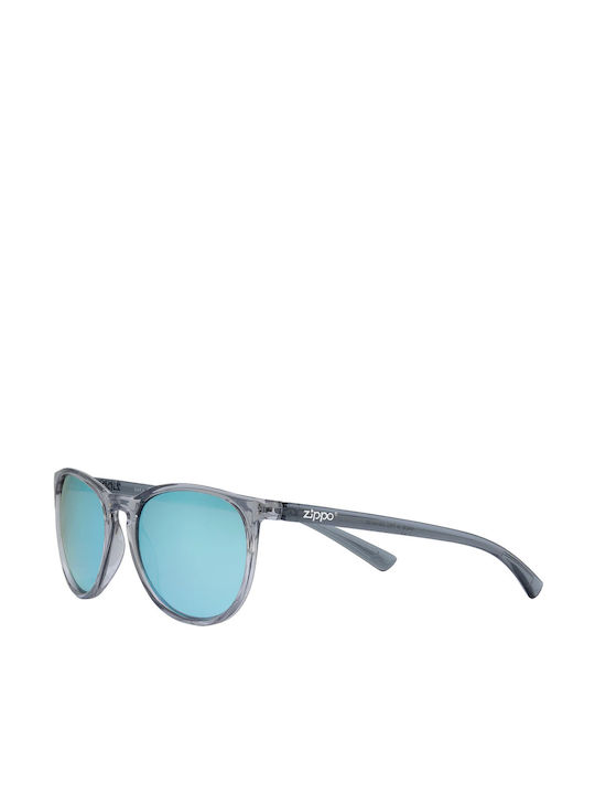 Zippo Sonnenbrillen mit Gray Rahmen und Hellblau Linse OB142-09
