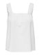 Only Summer Women's Linen Blouse Sleeveless White