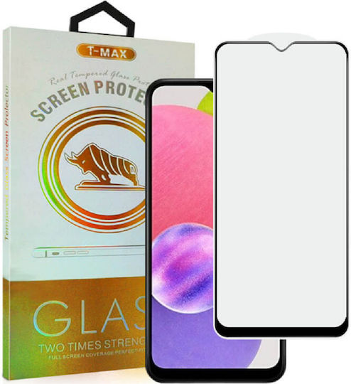 T-Max 3D Full Face Tempered Glass 1τμχ Μαύρο (Galaxy A04s)