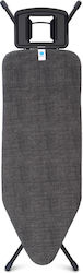Brabantia Σιδερώστρα για Σίδερο Ατμού Σπαστή Denim Black 124x45x98cm