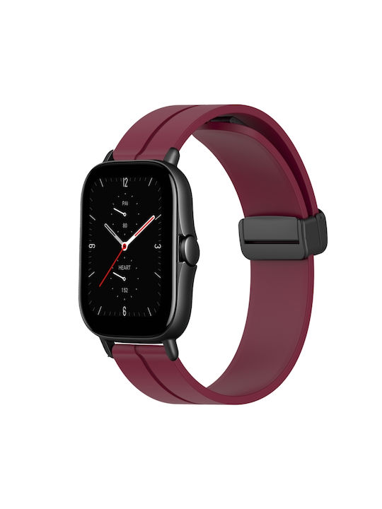 Strap Silicone Burgundy (GTS / GTR42 / Watch3 41mm / Watch Active/ Vivoactive 3)