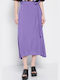 Funky Buddha Midi Skirt in Purple color