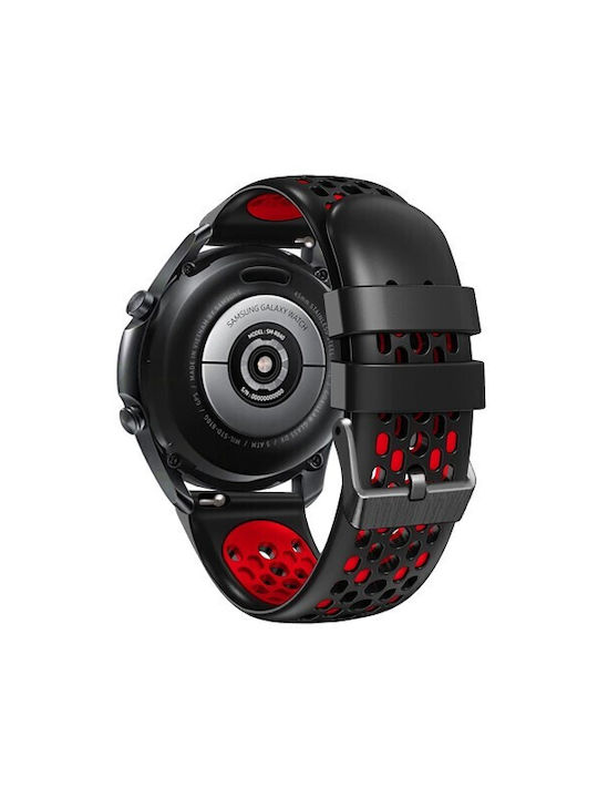 Dual Color Curea Silicon Negru / Roșu (Amazfit Stratos 2s/3)