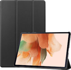 Sonique Flip Cover Synthetic Leather Durable Black (Galaxy Tab S7 FE)