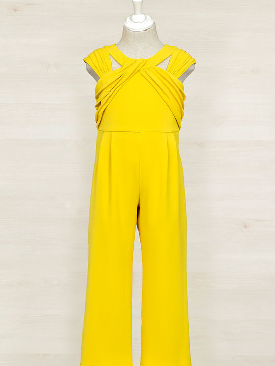 Kids' Fabric Jumpsuit Yellow