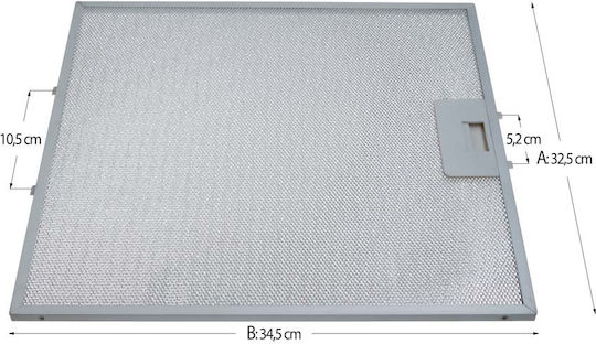 Φίλτρο Απορροφητήρα Μεταλλικό Teka Dbb-70hp 32,5 X 34,5 Cm