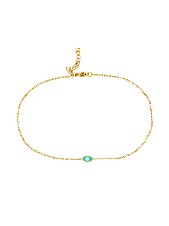 Excite-Fashion Bracelet Anklet Chain made of Steel Gold Plated