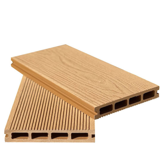 Showood WPC Plank for Garden Flooring Light Brown 360x15cm