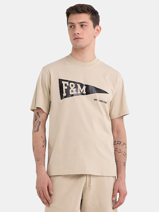 Franklin & Marshall T-shirt Μπεζ
