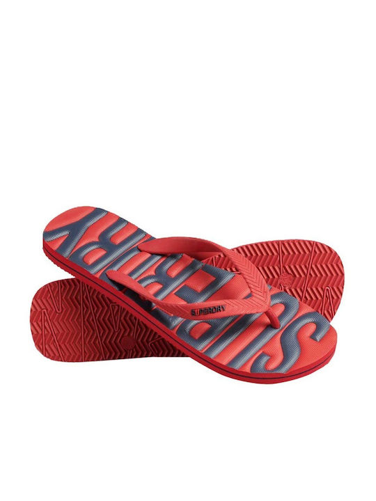 Superdry Vintage Vegan Men's Flip Flops Red