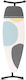 Brabantia Spring Bubbles Ironing Board for Steam Iron Foldable 135x45x102cm