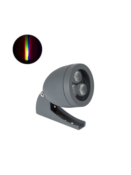 GloboStar Treelight Treespo Lampă Proiector LED Pentru Exterior 6W RGBW IP67 Gri