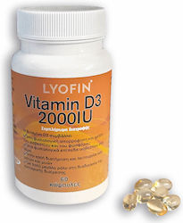 Lyofin D3 Vitamin for Immune System Boost 2000iu 60 caps