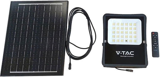 V-TAC Στεγανός Ηλιακός Προβολέας LED 15W Φυσικό Λευκό 4000K με Τηλεχειριστήριο IP65