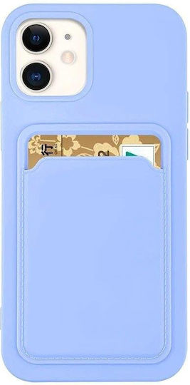 Hurtel Card Umschlag Rückseite Silikon mit Kartenhalter Lila (Galaxy A72)