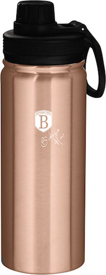 Berlinger Haus Metallic Line Bottle Thermos Stainless Steel 540ml Rose Gold Edition with Mouthpiece
