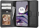 Tech-Protect Synthetic Leather Wallet Black (Motorola Moto G13, G23, G53 5G)