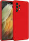 Matt Umschlag Rückseite Silikon 1.2mm Rot (Galaxy A23 4G / Galaxy A23 5G Galaxy A23 4G / Galaxy A23 5G)