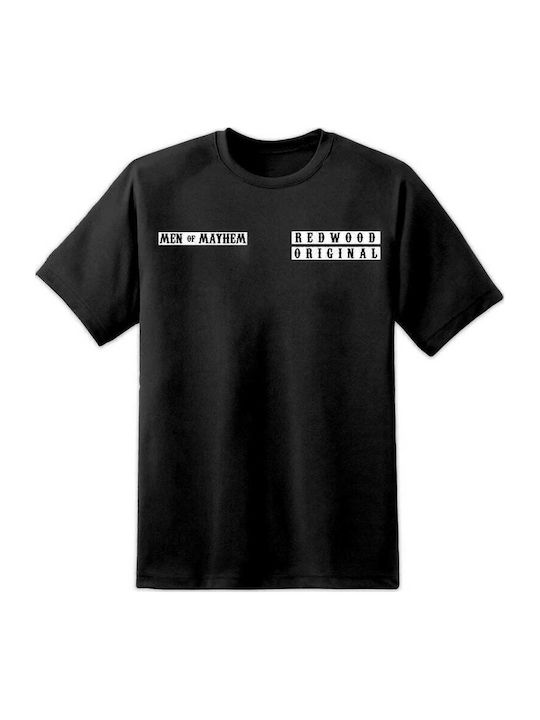Pegasus T-shirt Sons of Anarchy Samcro Men of Mayhem σε Μαύρο χρώμα