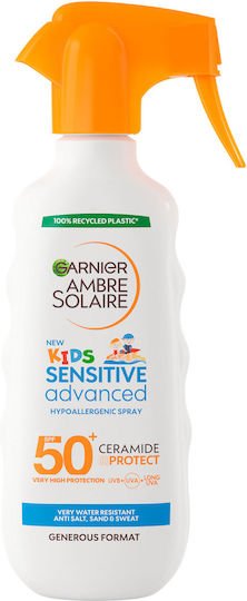 Garnier Ambre Solaire SPF50+ Αδιάβροχο Παιδικό Αντηλιακό Spray 270ml