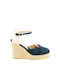 Sante Women's Platform Espadrilles Navy Blue