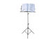 Music Stand Height 64-136cm Black AT00011939