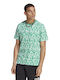 Adidas Ανδρικό T-shirt Πράσινο με Στάμπα