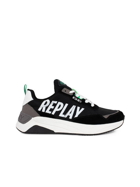 Replay Tennet Sign Bărbați Sneakers Negre
