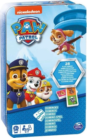 Επιτραπέζιο Παιχνίδι Paw Patrol Dominoes για 2-4 Παίκτες 5+ Ετών (EN) Spin Master