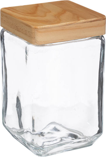 Atmosphera General Use Glass Jar with Lid Transparent 1700ml