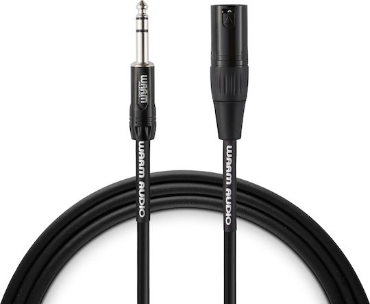 Warm Audio Cable XLR male - 6.3mm male Μαύρο 0.9m (PRO-XLRM-TRSM-3)