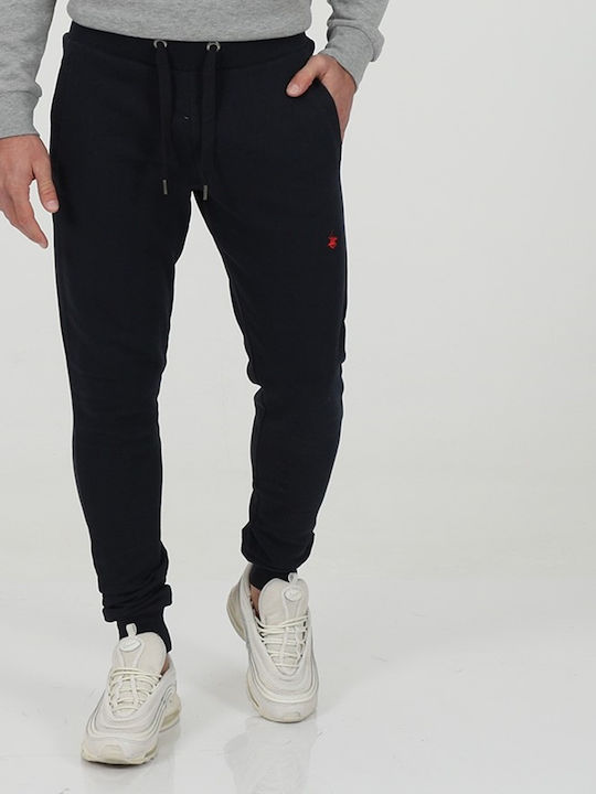 Beverly Hills Polo Club Men's Sweatpants with Rubber Navy Blue