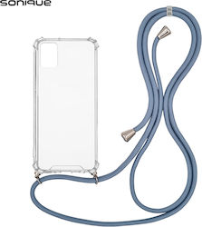 Sonique Armor Umschlag Rückseite Silikon Transparent / Blue Gray (Galaxy A51)