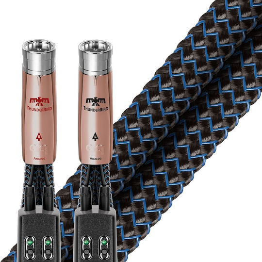 Audioquest Thunderbird Cable XLR male - XLR male Μαύρο 0.75m (AQ-THUNDERBIRDXLR-0.75)