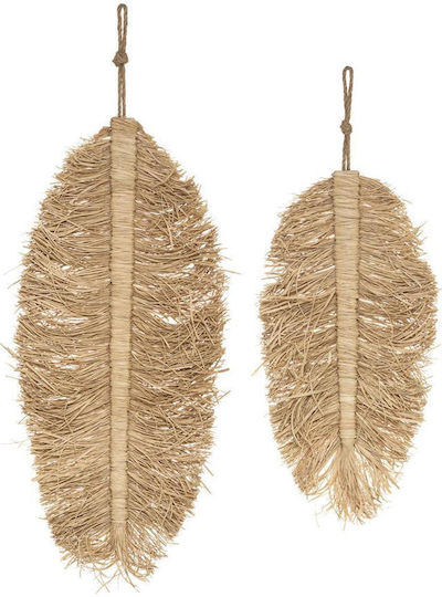 Atmosphera Διακοσμητικό Τοίχου Raffia από Raffia 24x50cm 2τμχ