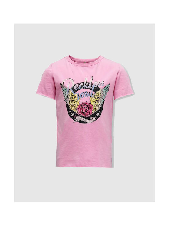 Only Tricou Roz Pentru Copii Rock Soul