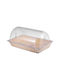 Bread Box with Lid made of Rattan Beige 52.5x32.5x26cm