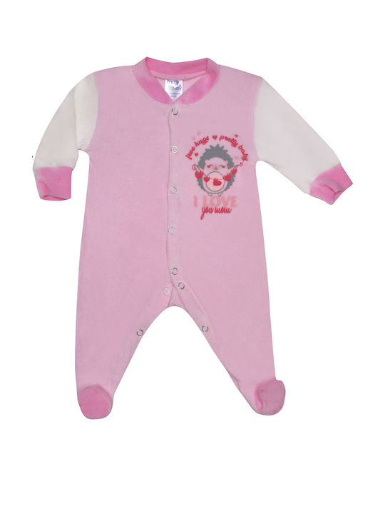 Pretty Baby Baby Bodysuit Set Long-Sleeved Pink