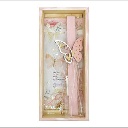 Butterfly candle set with frame