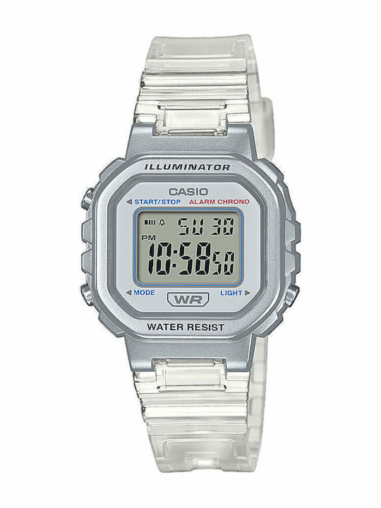 Casio Digital Damen Uhr Chronograph mit Weiß Ka...
