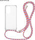 Sonique Armor Back Cover Silicone with Strap Ra...