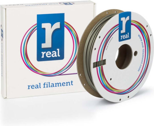 Real Filament PLA 3D Drucker Filament 2,85mm Antik Silberfarben 0,5kg 1Stück (Spule)