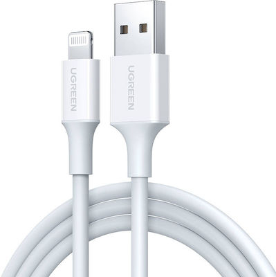 Ugreen US155 USB-A to Lightning Cable Λευκό 1.5m (80315)