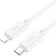 Hoco X88 USB-C to Lightning Cable Λευκό 1m