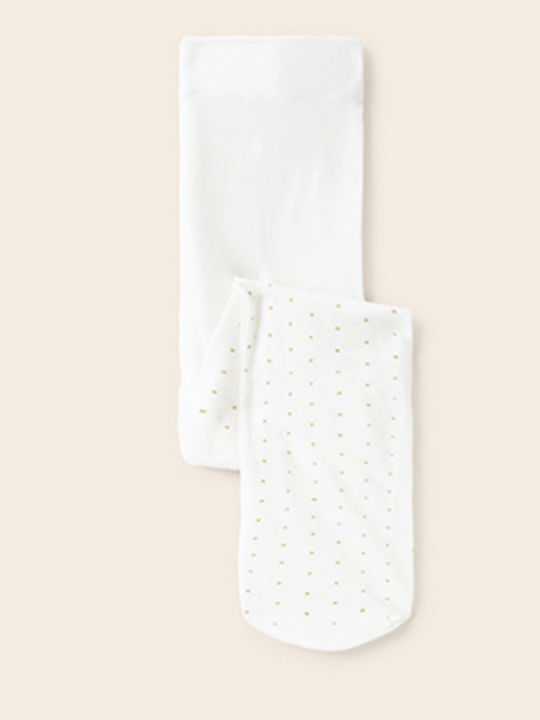 Mayoral Kinderstrumpfhose Polka Dot Weiß