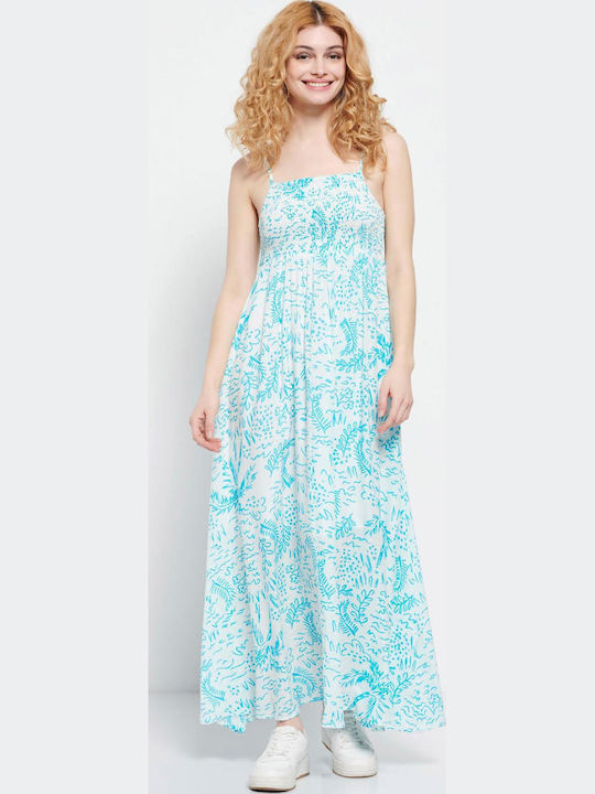 Funky Buddha FBL007-12413 Sommer Maxi Kleid