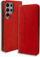 Bodycell Book Synthetic Leather Red (Galaxy S23 Ultra)