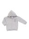 Kids Sweatshirt Cardigan with Hood Gray