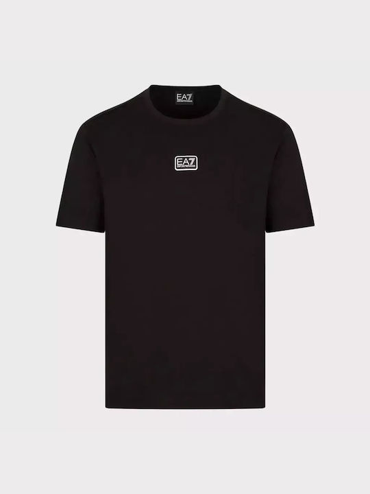 Emporio Armani T-shirt Bărbătesc cu Mânecă Scurtă Negru