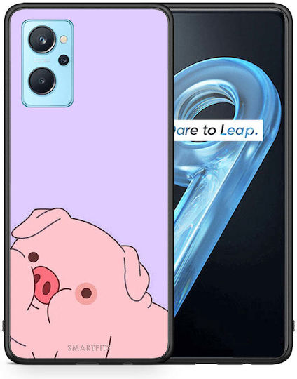 Smartfits Pig Love 2 Задна корица Пластмаса Розов (Oppo A96)